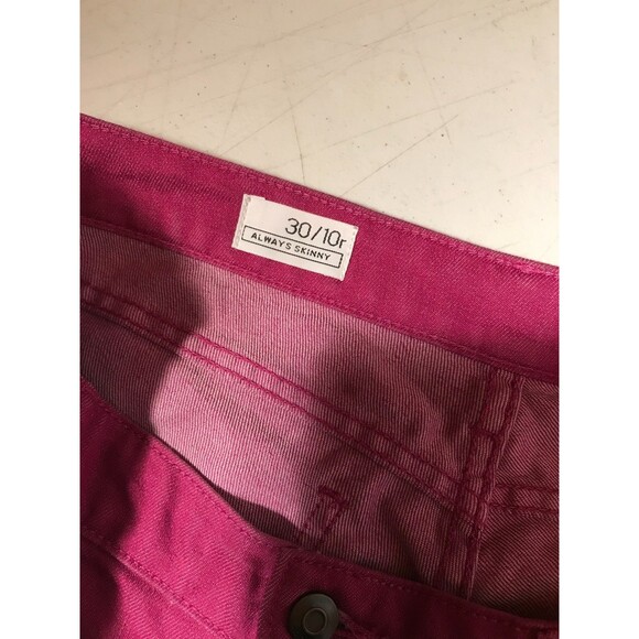 Gap 1969 Always Skinny Pink Jeans Size 10R/30 Twee Zoey Deschanel - Picture 3 of 4
